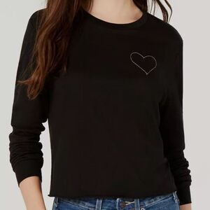 Carbon Copy Long Sleeve Shirt Embroidered Heart SM